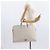 Saffiano PRADA Borsa a Mano in Pelle Safiano Bianco Argento Auth 159983 - vista 23