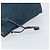 Borsa Tote Prada in nylon blu navy e oro Auth ka1232 D'oro - vista 10