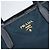 Borsa Tote Prada in nylon blu navy e oro Auth ka1232 D'oro - vista 17