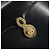 Borsa a mano GUCCI in pelle nera e oro Auth 159265 Nero D'oro - vista 14
