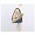 Bolso de Hombro Gancini Salvatore Ferragamo en Lona Azul Marino y Oro Auth BA9259V Dorado - vista 22