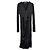 Versace Medusa Button Draped Dress Black
