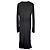 Versace Medusa Button Draped Dress Black - view 3