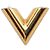 Collana Pendente Essenziale V Louis Vuitton D'oro