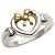 Anello Cuore Nastro Tiffany & Co. in Argento e Oro Giallo D'oro - vista 11