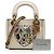 Borsa Christian Dior Dior Lady Mini Niki de Saint Phalle Bianco sporco - vista 9