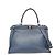 Borsa in pelle blu Fendi Peekaboo 8BN290