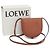 Loewe BORSO A TALLONE PICCOLO Borsa a spalla in pelle marrone - vista 2