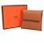 Monedero de cuero Epsom Bastia de Hermès Castaño - vista 2