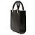 Fendi Mini Borsa Sunshine Shopper in Pelle Nera Nero - vista 2