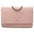 Wallet On Chain Portafoglio Chanel Caviar Rosa CC con Catena