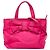 Bow Borsa Prada in tessuto canapa rosa con logo e fiocco