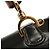 Gucci Vintage Convertible Bamboo Top Handle Leather Medium Nero - vista 7