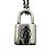 Louis Vuitton Silver Lockit Anhänger Halskette Silber - Ansicht 8