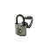 Louis Vuitton Silver Lockit Anhänger Halskette Silber - Ansicht 9