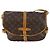 Borsa Saumur Louis Vuitton in tela Monogram Marrone - vista 2