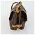 Borsa Saumur Louis Vuitton in tela Monogram Marrone - vista 3