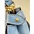 Fendi Nano Peekaboo – Pelle Azzurra Blu Blu chiaro - vista 5