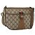 Borsa Sherry Line GG Supreme Web di GUCCI in PVC beige e oro 89 02 032 Auth 159407 D'oro