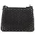 Borsa a spalla in pelle nera con borchie e catena Christian Louboutin Auth gh1489 Nero Argento - vista 13