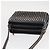 Borsa a spalla in pelle nera con borchie e catena Christian Louboutin Auth gh1489 Nero Argento - vista 6