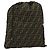 FENDI Zucca Canvas Purse Brown Black Auth 159458