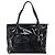 Gancini Tote Bag Salvatore Ferragamo Emaille Schwarz Silber Auth BA9402 - Ansicht 13