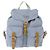 PRADA Rucksack aus Nylon hellblau Silber authentisch 159978 - Ansicht 13