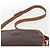 Céline Borsa a Spalla in Tela Macadam CELINE in Pelle PVC Marrone Oro Auth BA9314 D'oro - vista 14