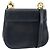 Borsa a Spalla Salvatore Ferragamo in Pelle Blu Navy Oro Auth ka1235 D'oro