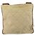 PRADA Gepolsterte Schultertasche Nylon Beige Silber Auth 159966 - Ansicht 2
