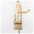 PRADA Gepolsterte Schultertasche Nylon Beige Silber Auth 159966 - Ansicht 25