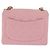 CHANEL Mini Matelassé 17 Borsa a Spalla con Catena Cotone Rosa Oro CC Auth 159216 D'oro - vista 2