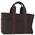 Hermès HERMES Borsa a Mano Acape Luco PM Nylon Marrone Scuro Auth BA9324