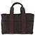 Hermès HERMES Borsa a Mano Acape Luco PM Nylon Marrone Scuro Auth BA9324 - vista 2