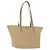 Borsa Tote PRADA Nylon Beige Argento Auth ti3600
