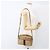 Gucci Borsa a spalla Web Sherry Line in tela beige e oro Auth BA9238 D'oro - vista 22