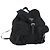 Zaino PRADA in nylon nero argento Auth 153760