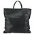 LOEWE Borsa a Mano Anagramma Pelle Nera Oro Auth 160275 Nero D'oro - vista 2