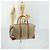 Céline Borsa Boston in tela Macadam CELINE PVC Beige Oro Auth 152180 D'oro - vista 23