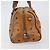 MCM Vicetos Logogram Borsa a Mano in Pelle PVC Marrone Oro Auth gh1457 D'oro - vista 3