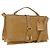 Borsa a mano FENDI in pelle 2 in 1 marrone oro Auth 158141 D'oro