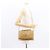 Borsa a mano FENDI in pelle 2 in 1 marrone oro Auth 158141 D'oro - vista 29