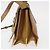 Borsa a mano FENDI in pelle 2 in 1 marrone oro Auth 158141 D'oro - vista 3