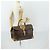 Céline Borsa a mano in tela Macadam CELINE in pelle PVC marrone e oro Auth mr1691 D'oro - vista 21