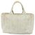 PRADA Borsa Canapa PM in tela beige oro Auth gh1549 D'oro - vista 2