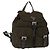 PRADA Backpack Nylon Khaki Silver Auth 159721 Silvery