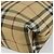 Bolsa de mão em PVC bege e dourado com estampa Nova Check da BURBERRY Auth 159987 - vista 15