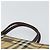 Bolsa de mão em PVC bege e dourado com estampa Nova Check da BURBERRY Auth 159987 - vista 8