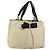 Borsa a mano Vala in nylon beige e argento di Salvatore Ferragamo Auth 159394